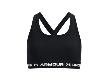 Dívčí podprsenka Under Armour G Crossback Mid Solid černá| velikost YLG