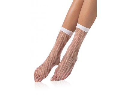 Dámské síťované ponožky Bellinda bílé