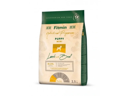 Granule pro psy Fitmin Puppy Mini Lamb with Beef 2,5 kg