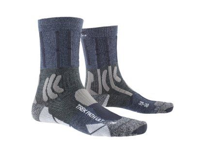 Dámské ponožky X-BIONIC TREK PATH ULTRA LT 4.0, modrá, velikost 35-38