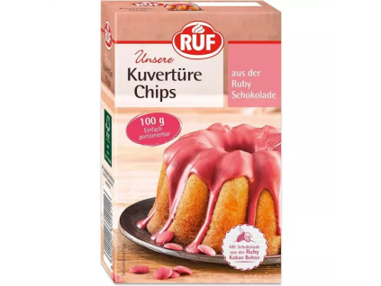 Ruby čokoláda couverture RUF 100 g
