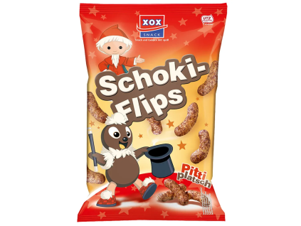Kukuřičné čoko křupky XOX Schoki Flips 125 g