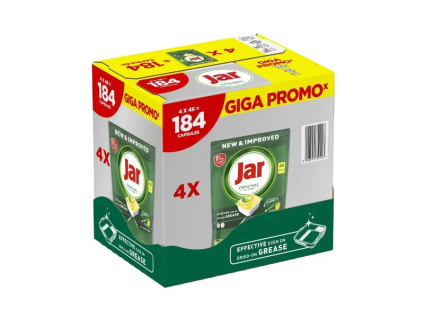 Kapsle do myčky Jar Original Lemon box 184 ks