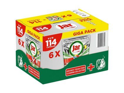 Kapsle do myčky Jar Platinum Plus Lemon box 114 ks
