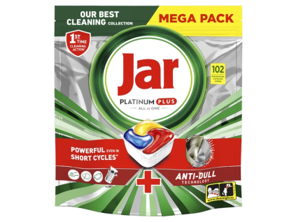 Kapsle do myčky Jar Platinum Plus Lemon 102 ks