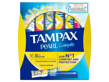 Tampony Tampax Compak Pearl Regular 16 ks