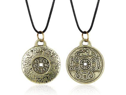 Feng Shui řetízek s amuletem štěstí 2 ks