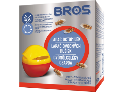 Jablíčko lapač octomilek + náplň Bros 30 ml