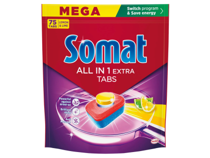 Tablety do myčky Somat All in 1 Extra Lemon & Lime 75 ks