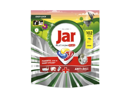 Kapsle do myčky Jar Platinum Plus 102 ks