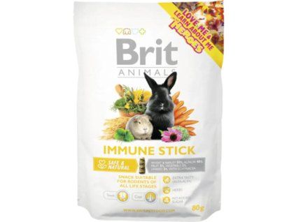 Pamlsky pro hlodavce Brit Animals Immune Stick 80 g