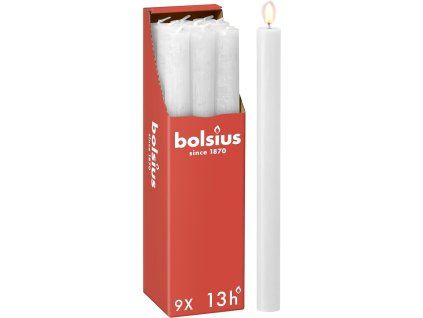 Rustikální stolní svíčky Bolsius 9 ks