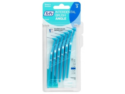 Mezizubní kartáčky TePe Angle size 3 modré 6 ks