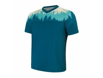 Pánský cyklistický dres Sensor Helium dres, zafir/trees, velikost M