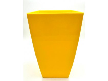 Plastový obal na květináč 35 cm - žlutý
