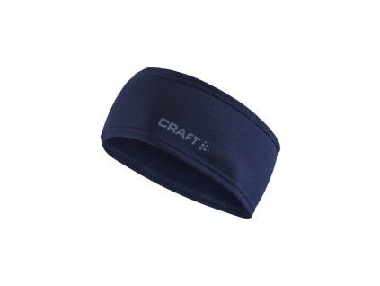 Zateplená čelenka CRAFT CORE Essence Thermal tmavě modrá, velikost S/M