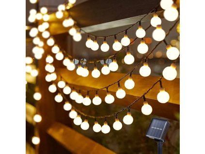 Solární dekorační řetěz BUBBLE 50x LED