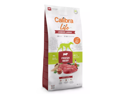Granule pro psy Calibra Dog Life Junior Large Fresh Beef 2,5 kg