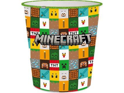 Plastový odpadkový koš Minecraft 5 l