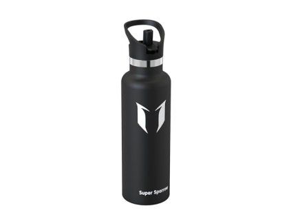 Termoláhev Super Sparrow FlipFlow s brčkem 750 ml černá
