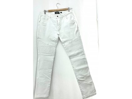 Pánské slim-fit kalhoty OLGYN - bílé