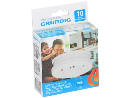 Detektor kouře Grundig VDS, baterie 10 let