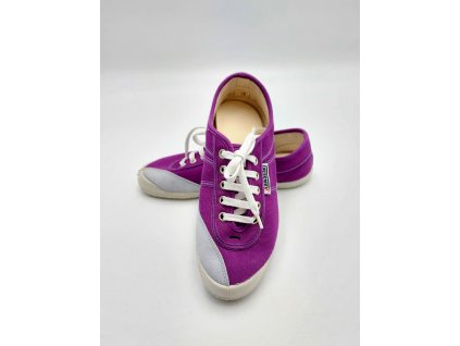 Plátěná obuv Kawasaki, purpurová
