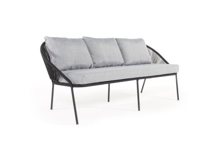 Černá trojmístná zahradní pohovka Bonami Selection North