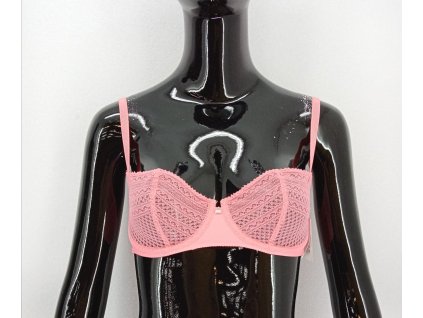 Dámská, krajková podprsenka s kosticemi Passionata - růžová