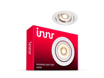 innr recessed metal ceiling light 1 additional spot warm white