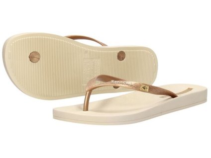 Dámské žabky IPANEMA ANATOMIC BRASILIDADE - beige/gold - velikost 39