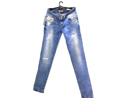DÁMSKÉ KALHOTY SUPER SLIM LTB MODRÉ, VEL. 32