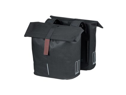 basil city double bicycle bag 28 32 liter black (1)