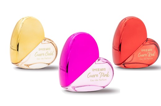 Parfém pro ženy Flor de Mayo srdce BARVA: Růžová