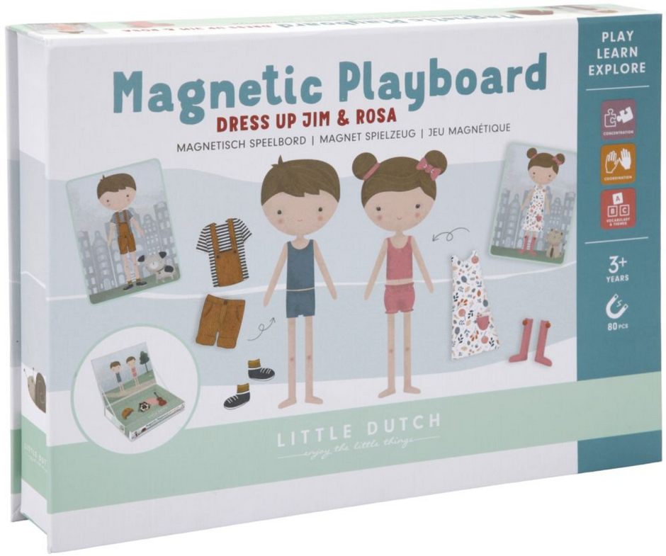 obrázek produktu LITTLE DUTCH Magnetická hra oblékací Jim & Rosa