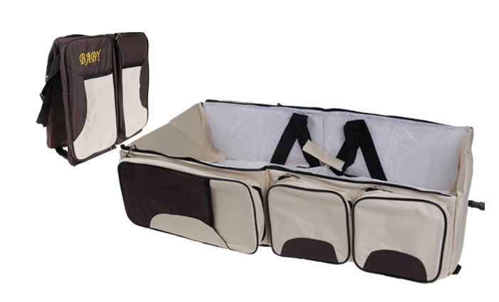 Přebalovací taška a postýlka 2v1