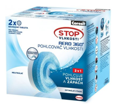 Ceresit Stop vlhkosti AERO náhradní tablety 2x450g