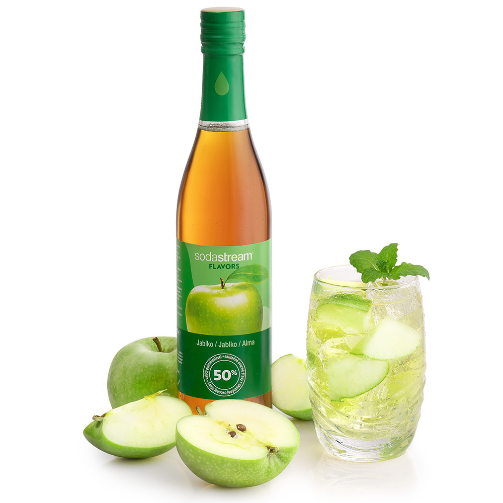 SodaStream Sirup 50% ovocné složky 440ml sklo Barva: Jablko