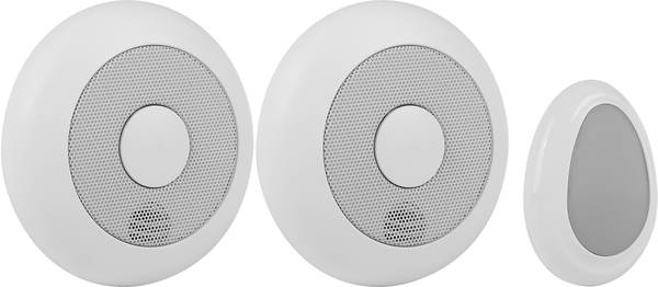 Bezdrátový detektor kouře Smartwares RM175RF/2 + REMOTE 10.041.05 Barva: Bílá