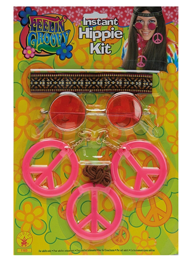Halloween doplňky ke kostýmu Hippies, 5 ks