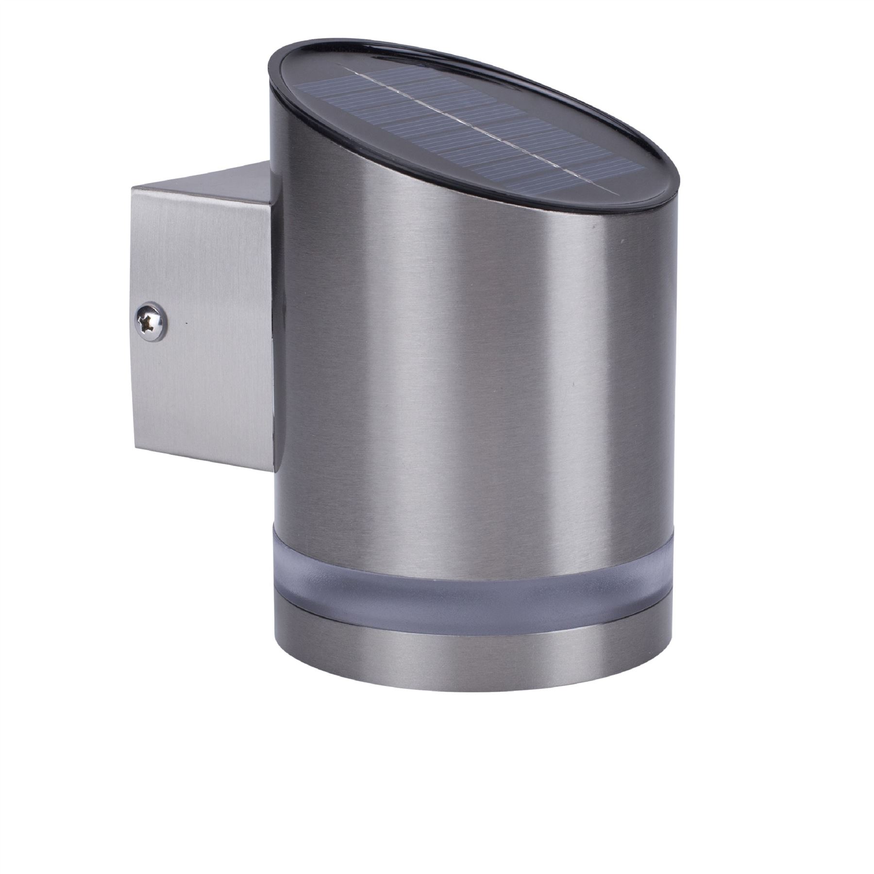 Solární nástěnné světlo Ranex LED stříbrné 1002291 solární světlo