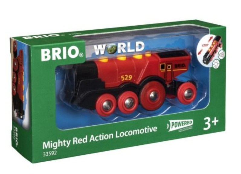 obrázek produktu Brio Mohutná červená akční lokomotiva