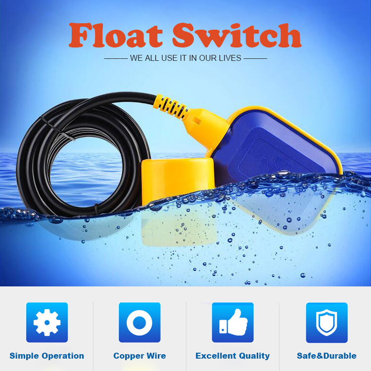 Plovákový spínač regulátoru regulátoru hladiny kapaliny 5 metrů