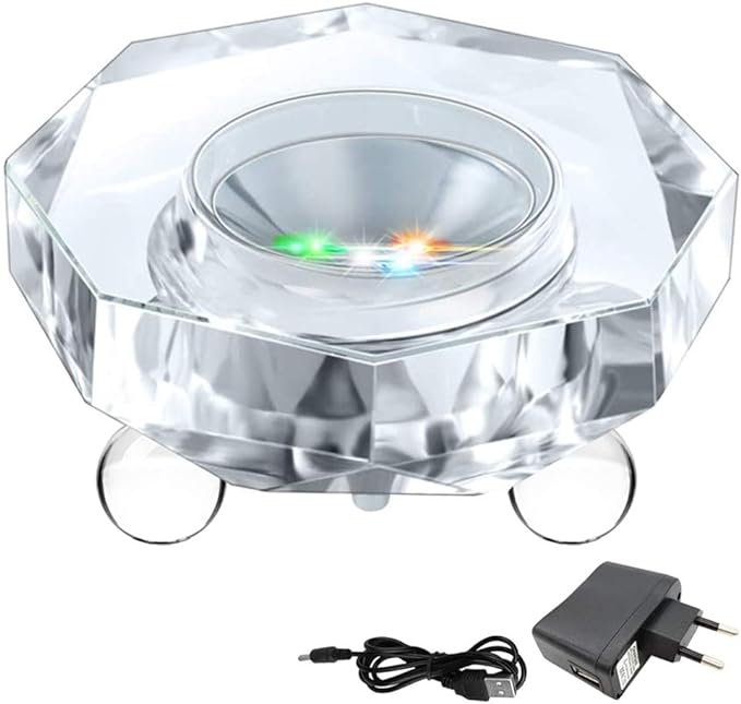 Stolní skleněné LED světlo WingFly Crystal