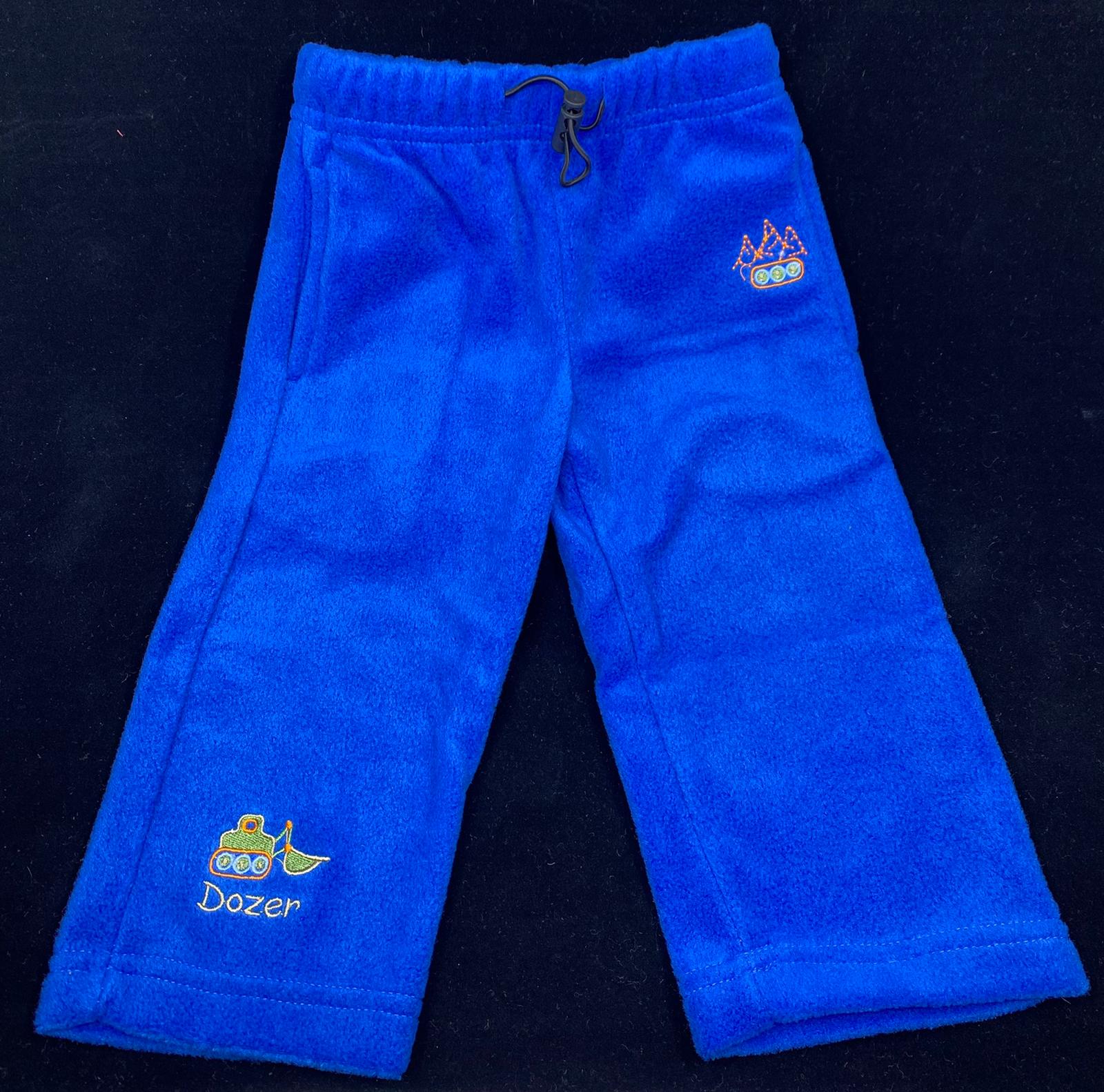 Kugo Dětské fleece tepláky - modré *Velikosti textil: 74