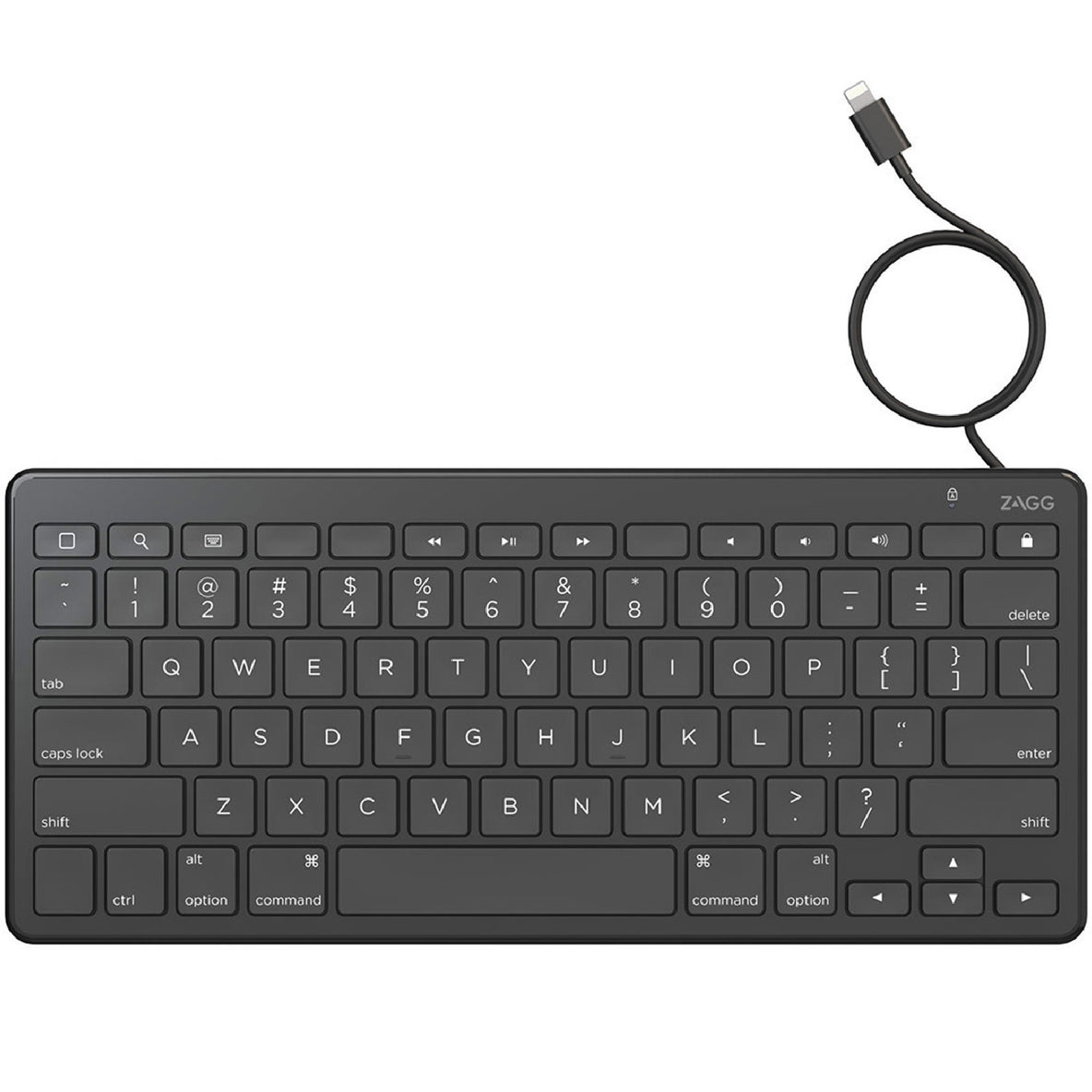 Zagg Apple iPad kabelová klávesnice-Lightning konektor ZLTKBW-BBU