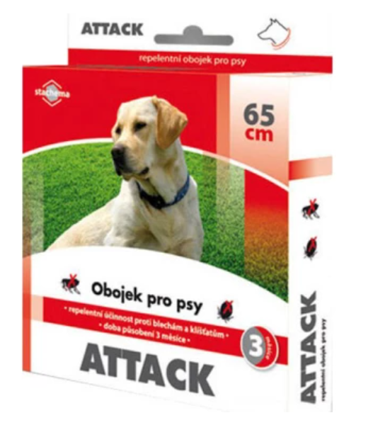Attack Obojek pro psy hnědý 65 cm