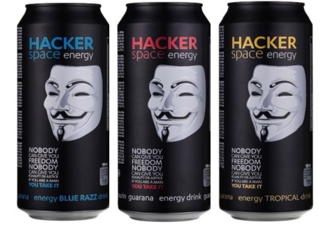 Energy drink HACKER 500ml Varianta: Modrá