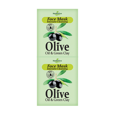 HERBOLIVE FACE MASK INTENSIVE CLEANSING WITH GREEN