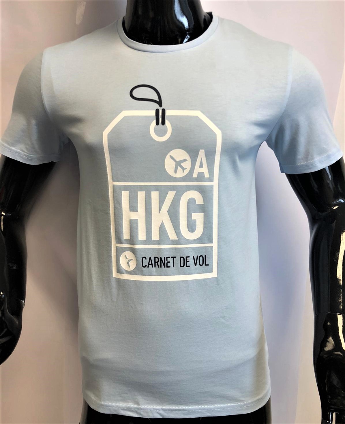 Pánské triko Carnet de vol - světle modré *Velikosti textil: S